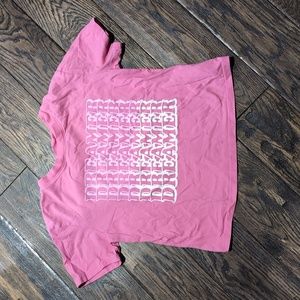 Cropped Pink t-shirt